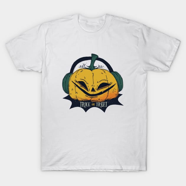 Halloween Pumpkin T-Shirt by LR_Collections